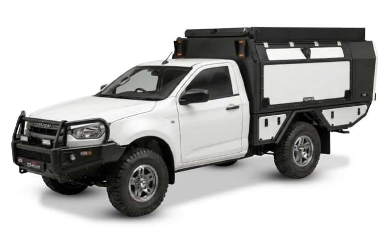 Isuzu D-Max single-cab bakkie camper conversion